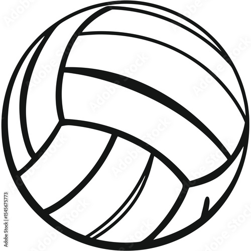 Volleyball ball icon. Sport ball. Ball icon. Vector illustration 