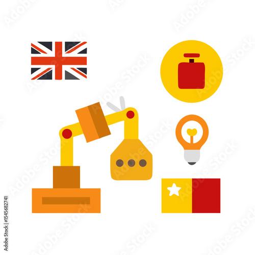 Lightbulb, Robot & UK Industrial Process