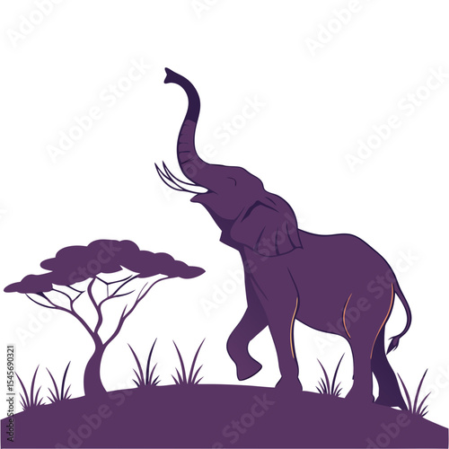 Vector illustrations of cute farm animals and wild mammals in black silhouette, isolated on white, are perfect for humorous or artistic designs