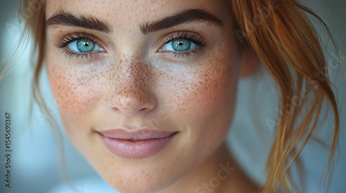 Close-up of doctor’s face with calm expression, clear skin tones and sharp lighting 