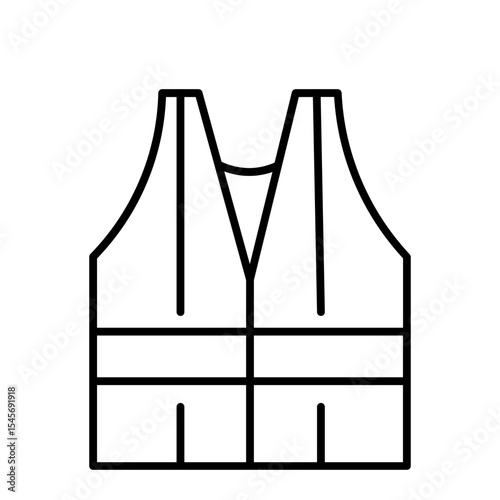 Life vest icon. Safety jacket, Reflective vest icon. Safety vest icon. Road vest set icon, High visibility vest icon, 