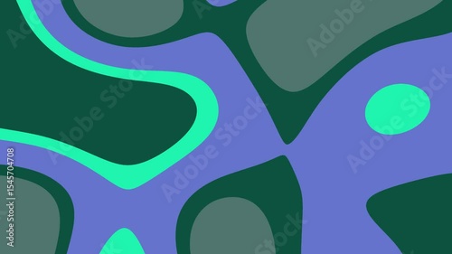 Abstract colorful shapes with organic forms on a vibrant background, ideal for modern design use