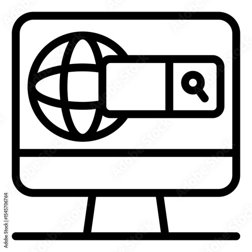 Domain Icon in Line Style