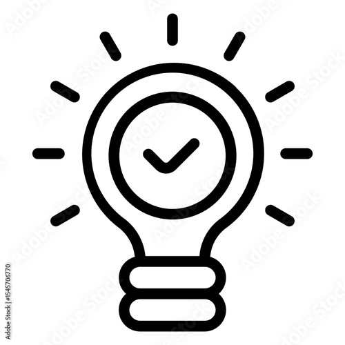 Idea Icon in Line Style