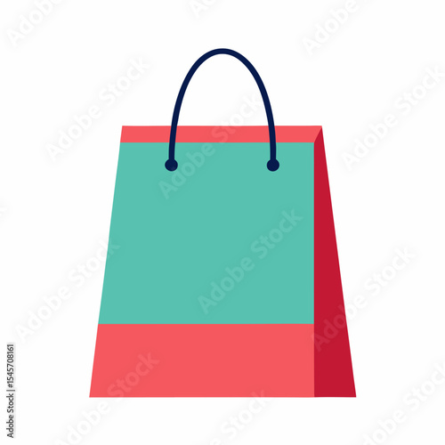 Shopping bag vector on white background 