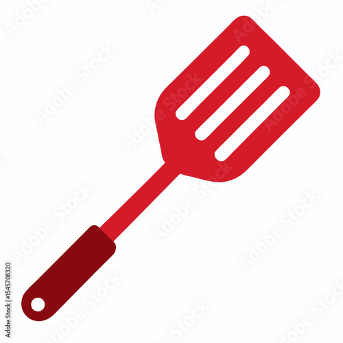 Single Spatula icon representing cooking and grilling on white background