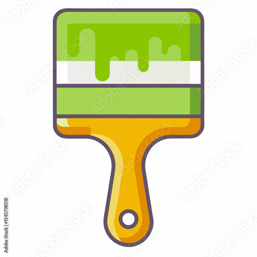 Vector illustration of a paint brush