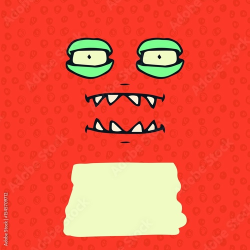 Computer graphic image of monster