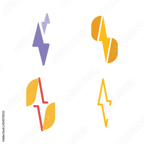 Lightning Logo Template Icon