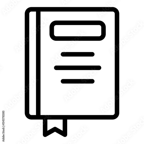 Book Icon in Line Style