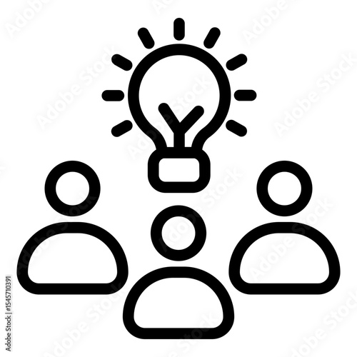 Brainstorm Icon in Line Style