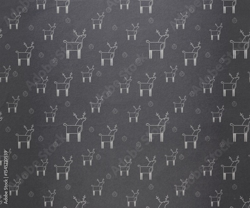 Digitally generated Grey reindeer pattern