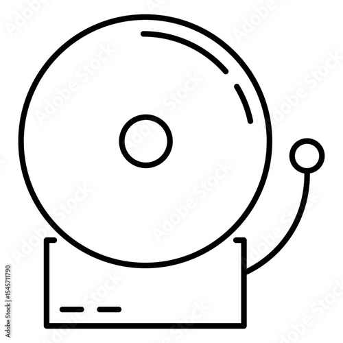 School Bell Line Icon