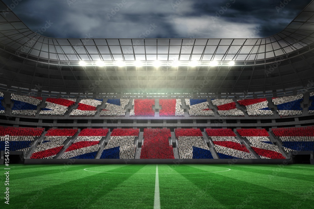 Obraz premium Stadium full of great british football fans