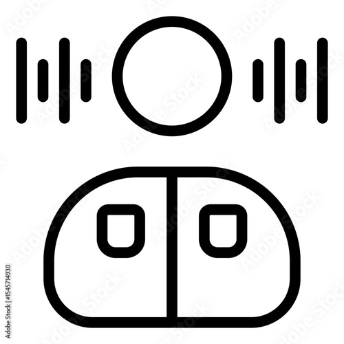 Listening Icon in Line Style