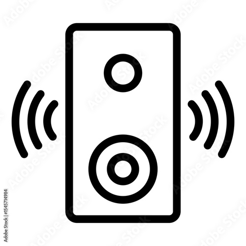 Speaker Icon in Line Style