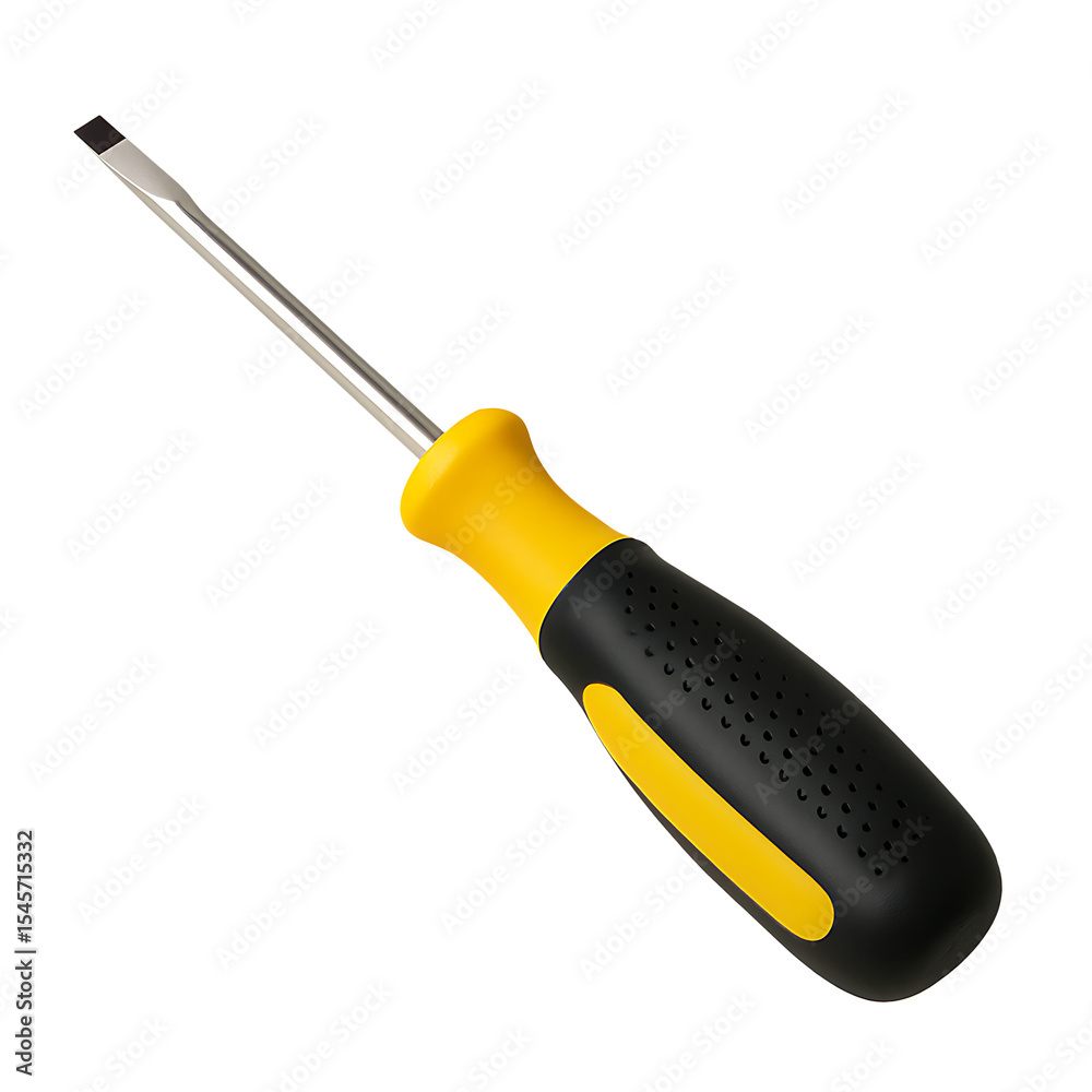 Flathead screwdriver isolated on transparent background Flathead screwdriver isolated on transparent background