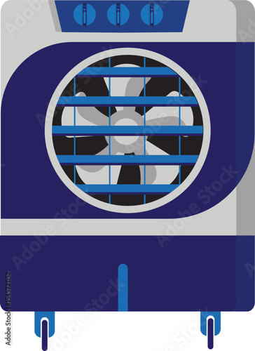Modern Evaporative Cooler Illustration