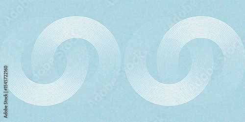Modern abstract background. Glossy white gradient circle lines. Minimal geometric pattern. Simple graphic elements
