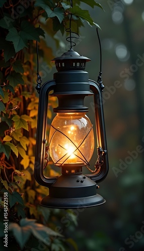 lantern and candles inside