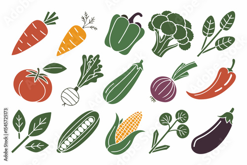set of vegetables