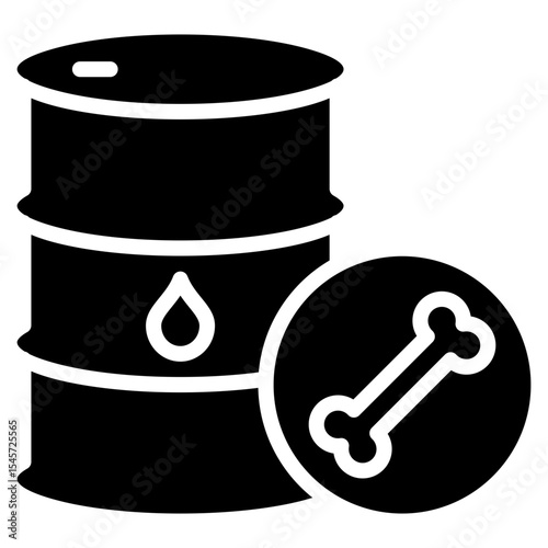 Fossil Fuel  Icon Element For Design