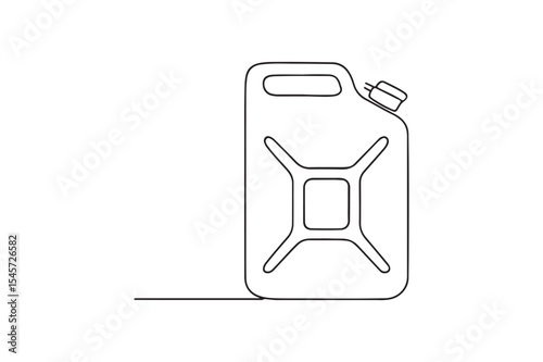Jerry can continuous one line drawing minimalism design