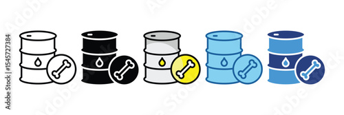 Fossil Fuel  Icon Element For Design