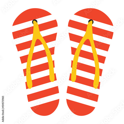 colorful flip flops. summer shoe.