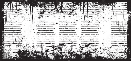  Grunge texture effect, scratch and dust particle grain on white background. Dirt overlay or screen effect use for grunge