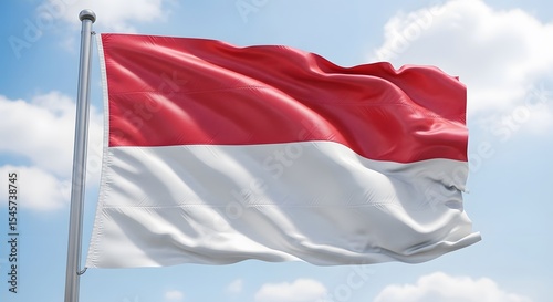 Free Download Waving national flag against cloudy sky - GFXLoad