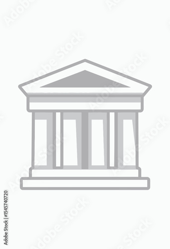 Ancient Greek temple structure in classic architectural style  