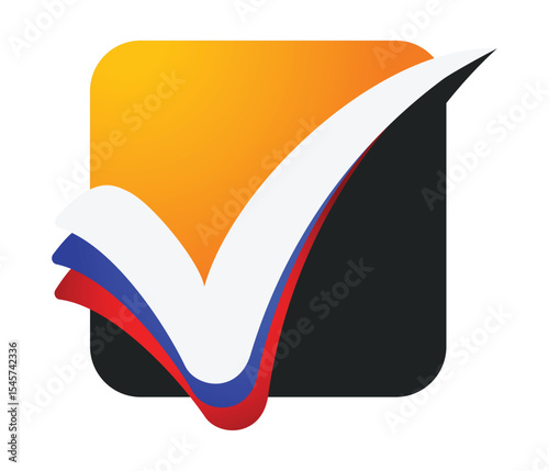 check mark icon button set. check box icon with right and wrong buttons and yes or no checkmark icons in green tick box and red cross 