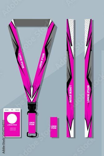 Corporate Lanyard and ID Card Design EPS 10