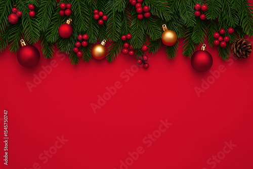Merry Christmas and happy New Year background Horizontal