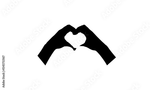 Hand-drawn love sign vector