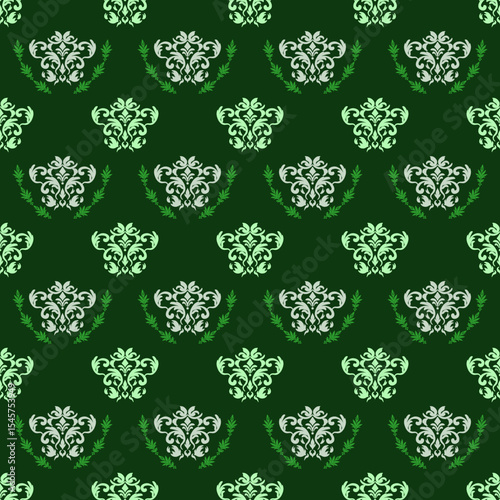 Classic Damask Seamless 
Pattern - Vector Illustration for Elegant Textile 
Design
