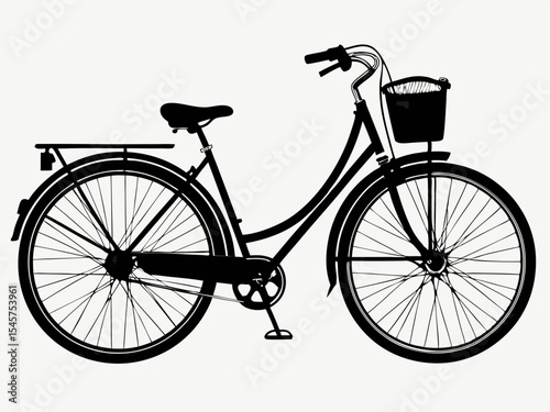 vintage bicycle vector illustration