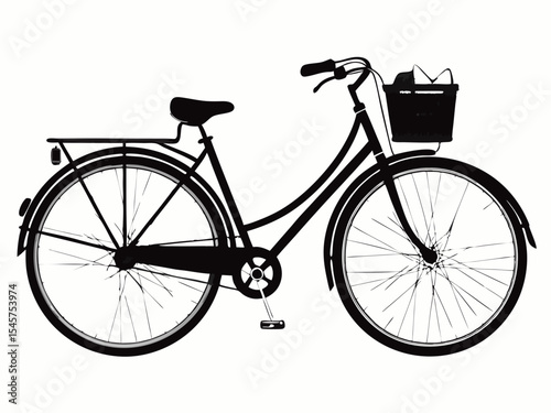 vintage bicycle silhouette