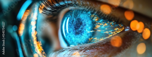 Futuristic Eye AI Digital Health Vision Data Analysis Ophthalmology