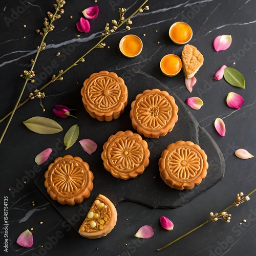 Mooncake Mosaic: Mid-Autumn Elegance 