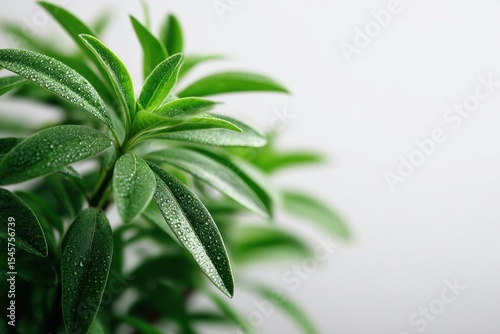 A close up of a plant with water droplets on it