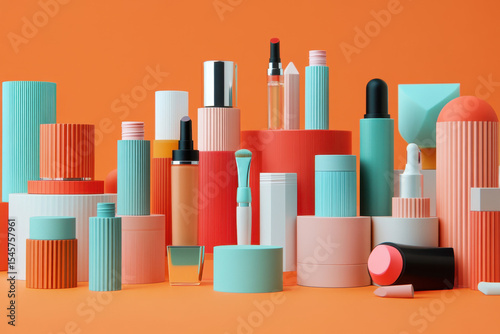 A collection of colorful lipsticks lined up on a table, showcasing a vibrant array of shades and finishes.
