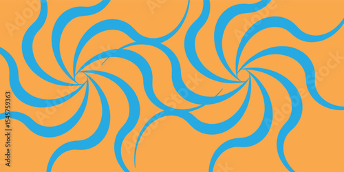 vector background sun rays orange and blue