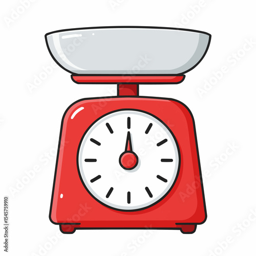 Analog scale. isolated on white background. vector illustration. measuring Analog scale clip art.