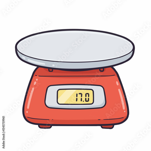 Analog scale. isolated on white background. vector illustration. measuring Analog scale clip art.