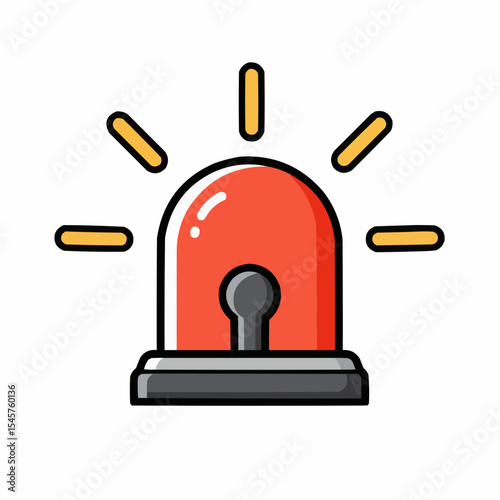 siren icon vector design template simple and clean