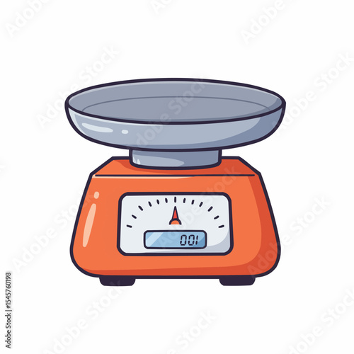 Analog scale. isolated on white background. vector illustration. measuring Analog scale clip art.