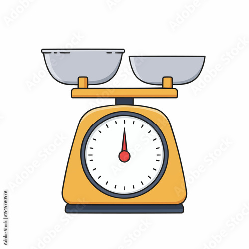 Analog scale. isolated on white background. vector illustration. measuring Analog scale clip art.