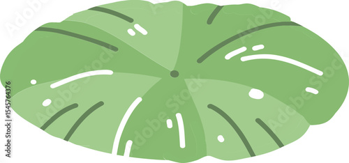 Minimal Lotus Pad Illustration